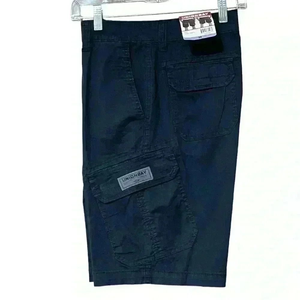 UNIONBAY Cargo Shorts 30 Navy Casual Outdoor Utility Pockets Lightweight NWT